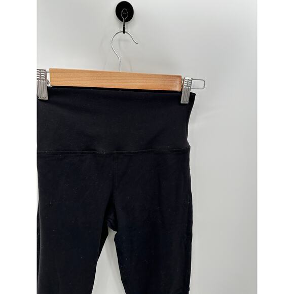Alo Womens Mid Rise Black Fitted Leggings Size XS Tight Athleisure Workout Tight - Picture 4 of 7